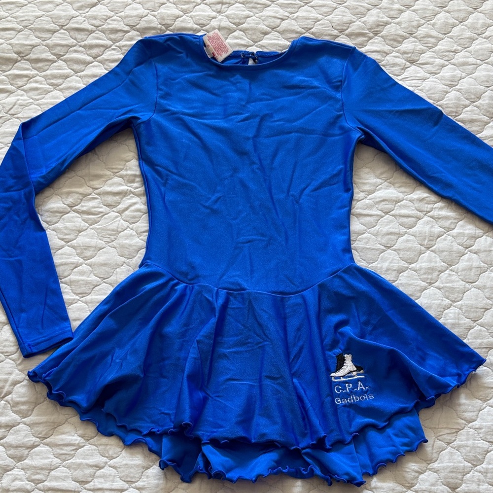 Mondor (CPA Gadbois) Royal Blue Long Sleeve Figure Skating Dress